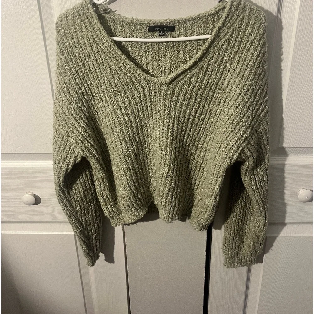 SAGE color long sleeve sweater size small - Picture 1 of 2